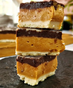 Keto - Low carb & Sugar -  Chocolate Peanut Butter Bars
