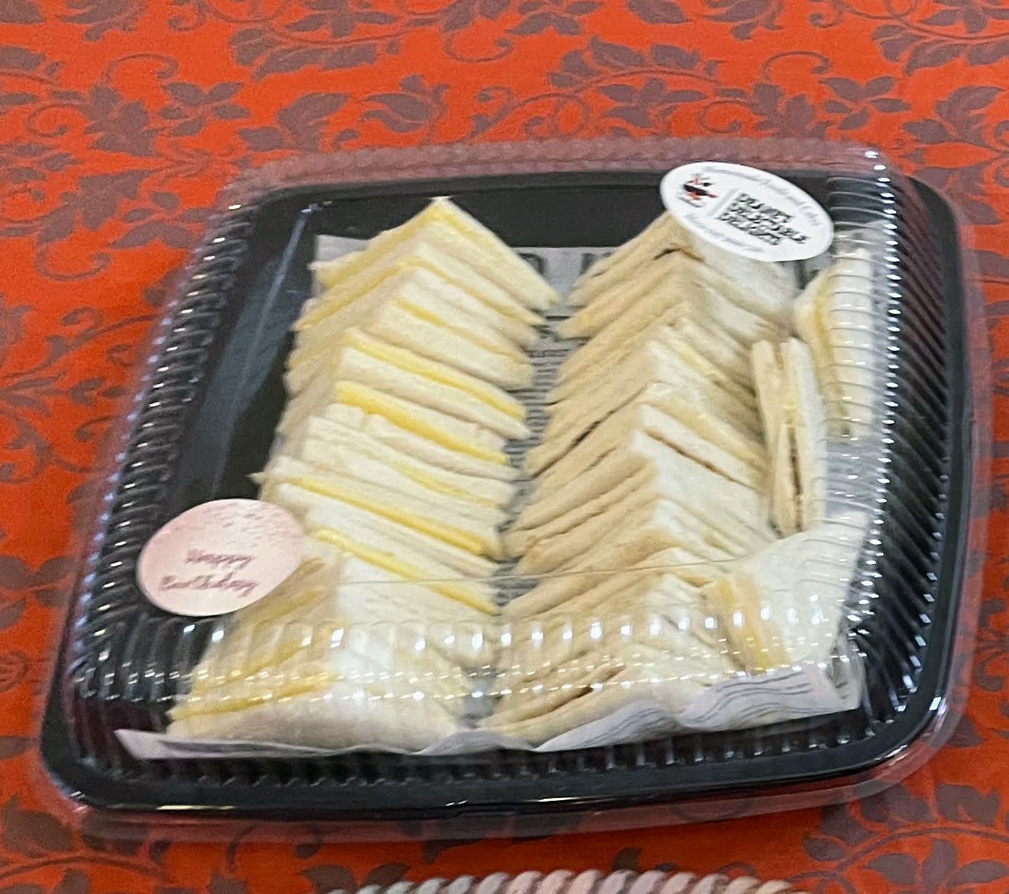 Club sandwich catering platter